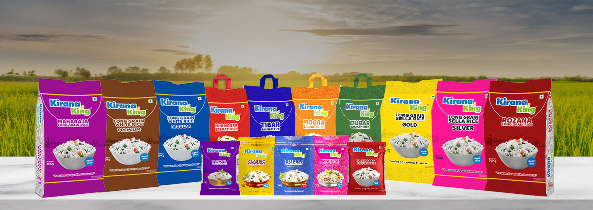 Rice Product Banner